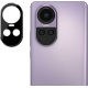 Techsuit Full Camera Tempered Glass - Αντιχαρακτικό Γυαλί Προστασίας για Φακό Κάμερας - Oppo Reno10 Pro - Black (5949419074316)