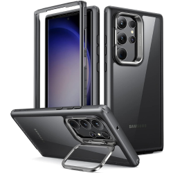 ESR Shock Armor Kickstand - Ανθεκτική Διάφανη Θήκη με Kickstand - Samsung Galaxy S23 Ultra - Clear / Black (4894240175705)