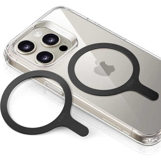 ESR HaloLock MagSafe Universal Magnetic Ring 360 - Αυτοκόλλητος Μαγνητικός Δακτύλιος MagSafe για iPhone & Samsung - 2 Τεμάχια - Black (4894240131916)