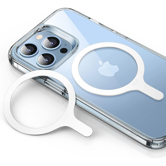 ESR HaloLock MagSafe Universal Magnetic Ring 360 - Αυτοκόλλητος Μαγνητικός Δακτύλιος MagSafe για iPhone & Samsung - 2 Τεμάχια - White (4894240131923)