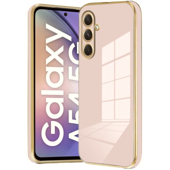 Bodycell Gold Plated - Θήκη Σιλικόνης Samsung Galaxy A54 - Pink (5206015071348)