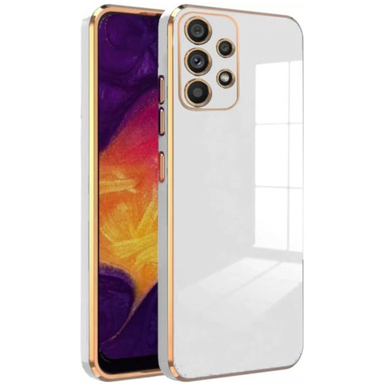 Bodycell Gold Plated - Θήκη Σιλικόνης Samsung Galaxy A53 5G - White (5206015071317)
