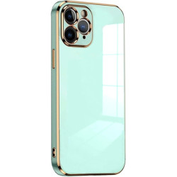 Bodycell Gold Plated - Θήκη Σιλικόνης Apple iPhone 11 Pro Max - Mint Green (5206015069024)