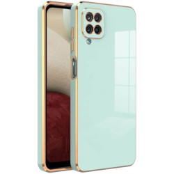 Bodycell Gold Plated - Θήκη Σιλικόνης Samsung Galaxy A12 - Mint Green (5206015070990)