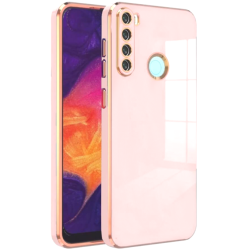 Bodycell Gold Plated - Θήκη Σιλικόνης Xiaomi Redmi Note 8 / Note 8 2021 - Pink (5206015071904)