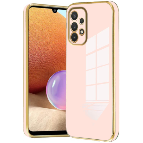 Bodycell Gold Plated - Θήκη Σιλικόνης Samsung Galaxy A72 - Pink (5206015071409)