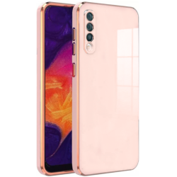 Bodycell Gold Plated - Θήκη Σιλικόνης Samsung Galaxy A70 - Pink (5206015071386)