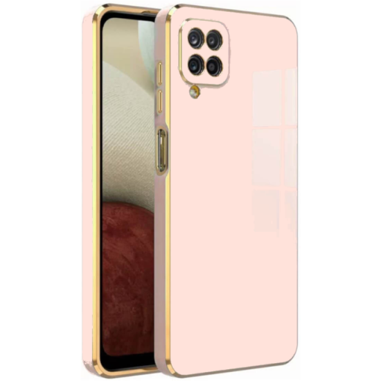 Bodycell Gold Plated - Θήκη Σιλικόνης Samsung Galaxy A22 4G - Pink (5206015071102)