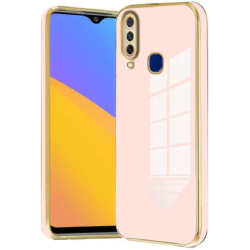 Bodycell Gold Plated - Θήκη Σιλικόνης Samsung Galaxy A20s - Pink (5206015071072)