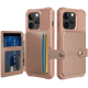 HappyCase 3 σε 1 - Θήκη Σιλικόνης με Ενσωματωμένο PU Πορτοφόλι - Apple iPhone 15 Pro - Pink (8719246421013)