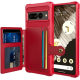 HappyCase 3 σε 1 - Θήκη Σιλικόνης με Ενσωματωμένο PU Πορτοφόλι - Google Pixel 7 Pro - Red (8719246420641)