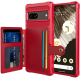 HappyCase 3 σε 1 - Θήκη Σιλικόνης με Ενσωματωμένο PU Πορτοφόλι - Google Pixel 7 - Red (8719246420634)