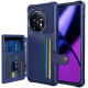 HappyCase 3 σε 1 - Θήκη Σιλικόνης με Ενσωματωμένο PU Πορτοφόλι - OnePlus 11 - Dark Blue (8719246421488)