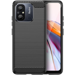 Tech-Protect Θήκη Σιλικόνης Carbon - Xiaomi Redmi 12C - Black (9490713933770)