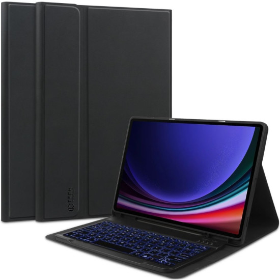 Tech-Protect SC Pen Smartcase Θήκη με Υποδοχή για Γραφίδα και Πληκτρολόγιο Bluetooth - Samsung Galaxy Tab S10 Lite 10.9" / S10 FE 10.9" / S9 FE 10.9" / S9 11" - Black (9319456606256)