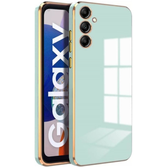 Bodycell Gold Plated - Θήκη Σιλικόνης Samsung Galaxy A34 - Mint Green (5206015071201)