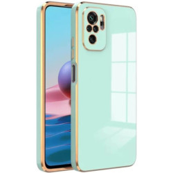 Bodycell Gold Plated - Θήκη Σιλικόνης Xiaomi Redmi Note 10 / Note 10S - Mint Green (5206015071614)