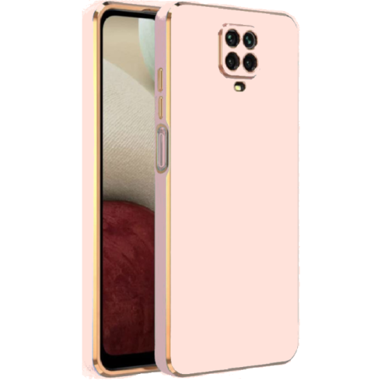 Bodycell Gold Plated - Θήκη Σιλικόνης Xiaomi Redmi Note 9S / 9 Pro / 9 Pro Max - Pink (5206015071935)