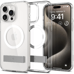 Θήκη Apple iPhone 15 Pro Max - Spigen Ultra Hybrid S MagFit Διάφανη με MagSafe - Crystal Clear (ACS06583)