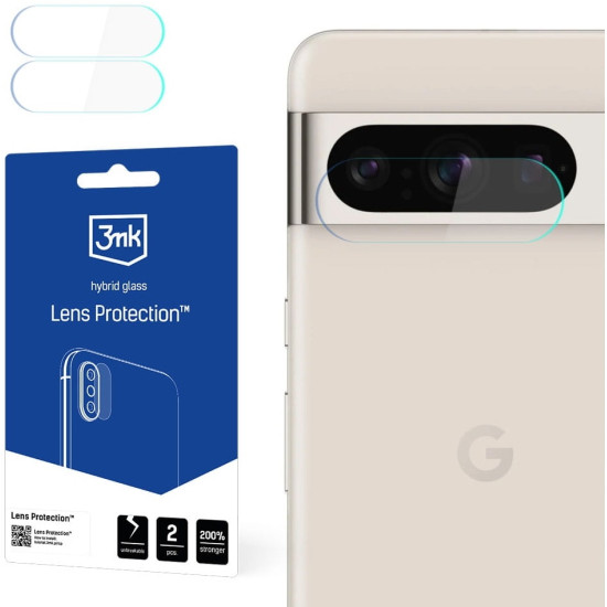 3MK Hybrid Glass Camera Protector - Αντιχαρακτικό Υβριδικό Προστατευτικό Γυαλί για Φακό Κάμερας Google Pixel 8 Pro - 4 Τεμάχια (5903108541596)