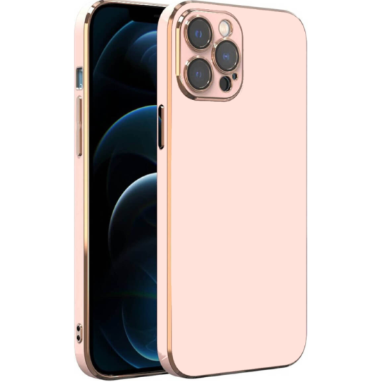 Bodycell Gold Plated - Θήκη Σιλικόνης Apple iPhone 13 Pro Max - Pink (5206015070655)