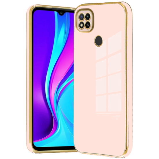 Bodycell Gold Plated - Θήκη Σιλικόνης Xiaomi Redmi 10A / Redmi 9C - Pink (5206015071966)