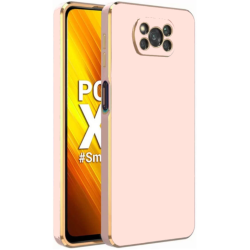 Bodycell Gold Plated - Θήκη Σιλικόνης Xiaomi Poco X3 / X3 Pro / X3 NFC - Pink (5206015071942)