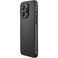 Θήκη iPhone 15 Pro Max MUJJO Shield Case Ανθεκτική Δερμάτινη με MagSafe - Black (MUJJO-CL-048-BK)