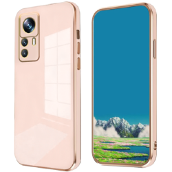 Bodycell Gold Plated - Θήκη Σιλικόνης Xiaomi 12T / 12T Pro - Pink (5206015071553)