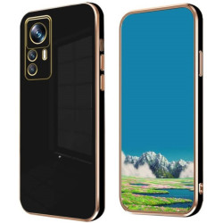 Bodycell Gold Plated - Θήκη Σιλικόνης Xiaomi 12T / 12T Pro - Black (5206015071546)