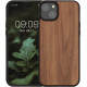 KWmobile Σκληρή Ξύλινη Θήκη με TPU Bumper - Apple iPhone 15 Plus - Walnut / Dark Brown (62008.18)