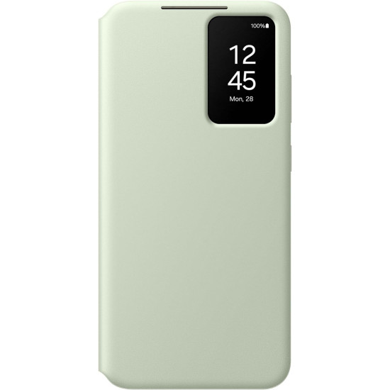 Θήκη Flip με Ενεργό Πορτάκι - Samsung Galaxy S24 Plus - Official Samsung Smart View Wallet Case - Light Green (EF-ZS926CGEGWW)