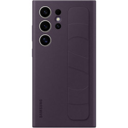 Θήκη Σιλικόνης με Λουράκι Χειρός - Samsung Galaxy S24 Ultra - Official Samsung Standing Grip Case - Dark Violet (EF-GS928CEEGWW)