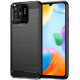 Techsuit Carbon Silicone - Θήκη Σιλικόνης Xiaomi Redmi 10C - Black (5949419024106)