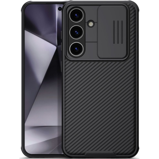 Σκληρή Θήκη με Κάλυμμα για την Κάμερα - Samsung Galaxy S24 - Nillkin CamShield Pro - Black (6902048273078)