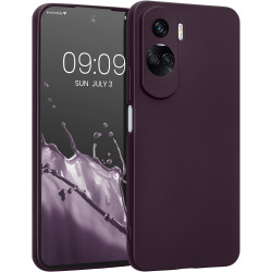 KWmobile Θήκη Σιλικόνης Honor 90 Lite με Πλαίσιο Κάμερας - Metallic Berry (61745.115)