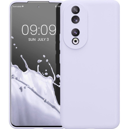 KWmobile Θήκη Σιλικόνης Honor 90 με Πλαίσιο Κάμερας - Lavender (61742.108)