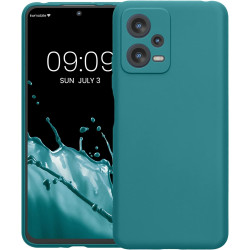 KWmobile Θήκη Σιλικόνης Xiaomi Redmi Note 12 5G / Poco X5 με Πλαίσιο Κάμερας - Teal Matte (60887.57)