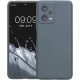 KWmobile Θήκη Σιλικόνης Xiaomi Redmi Note 12 5G / Poco X5 με Πλαίσιο Κάμερας - Dark Slate (60887.202)