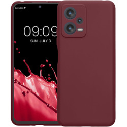 KWmobile Θήκη Σιλικόνης Xiaomi Redmi Note 12 5G / Poco X5 με Πλαίσιο Κάμερας - Bordeaux Violet (60887.187)