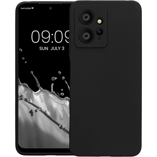 KWmobile Θήκη Σιλικόνης Xiaomi Redmi Note 12 4G με Πλαίσιο Κάμερας - Black Matte (61181.47)