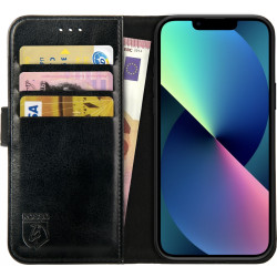 Rosso Element PU Θήκη Πορτοφόλι Apple iPhone 13 mini - Black (8719246324642)