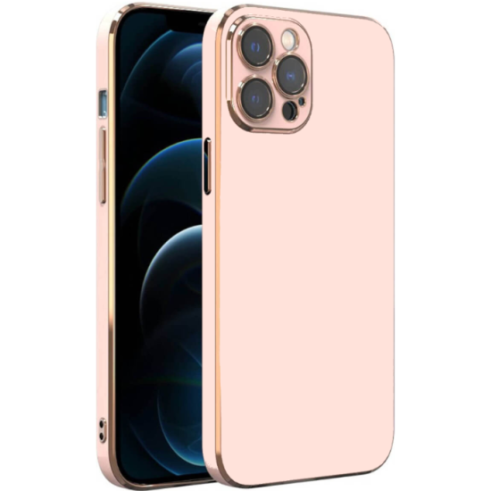 Bodycell Gold Plated - Θήκη Σιλικόνης Apple iPhone 14 Pro - Pink (5206015070686)