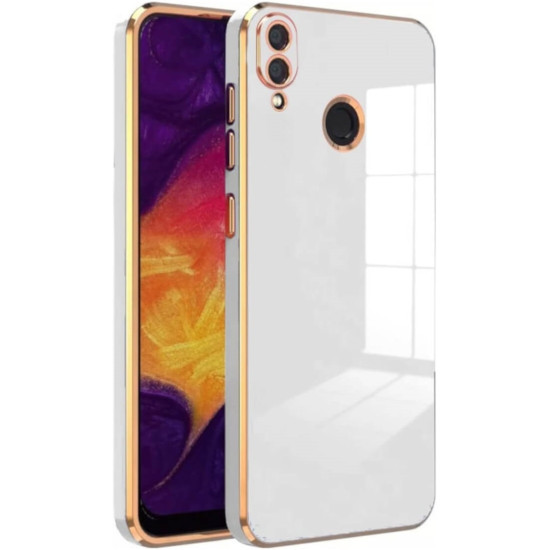 Bodycell Gold Plated - Θήκη Σιλικόνης Xiaomi Redmi Note 7 / Note 7 Pro - White (5206015071898)