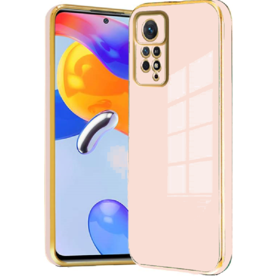 Bodycell Gold Plated - Θήκη Σιλικόνης Xiaomi Redmi Note 11 Pro / Redmi Note 12 Pro 4G - Pink (5206015071645)