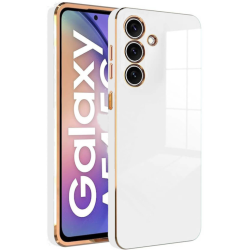 Bodycell Gold Plated - Θήκη Σιλικόνης Samsung Galaxy A34 - White (5206015071225)