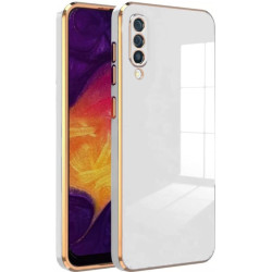 Bodycell Gold Plated - Θήκη Σιλικόνης Samsung Galaxy A50 / A30s - White (5206015071263)