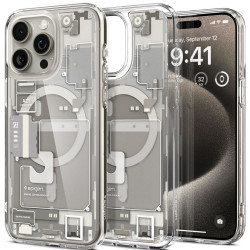 Θήκη Apple iPhone 15 Pro Max - Spigen Ultra Hybrid MagFit με MagSafe - Zero One Natural Titanium (ACS07211)