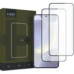 Full Face Αντιχαρακτικό Γυαλί Οθόνης - Samsung Galaxy S24 - Hofi Premium Pro+ Tempered Glass - 2 Τεμάχια - Black (5906203690350)