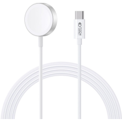 Tech-Protect Ultraboost Magnetic Type-C Cable - Μαγνητικός Ασύρματος Φορτιστής Type-C για Apple Watch - 2.5W - 120cm - White (9490713932704)